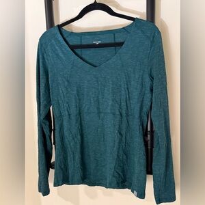 Horny Toad Deep Teal Long Sleeve Top